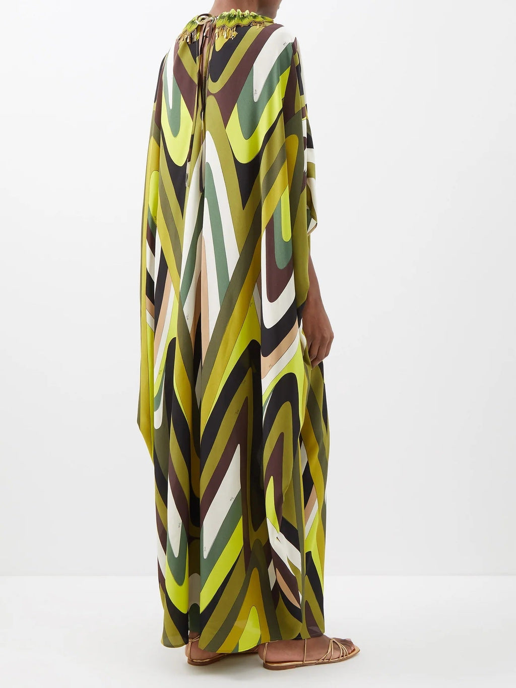Designer Silk Crepe kaftan, Caftan Gift For Women's