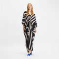 Black Women's French Moss Long Kaftan
