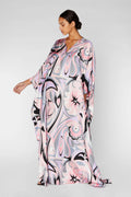 Silk Satin Kaftan For Women's Boho Kaftan Maxi Dress