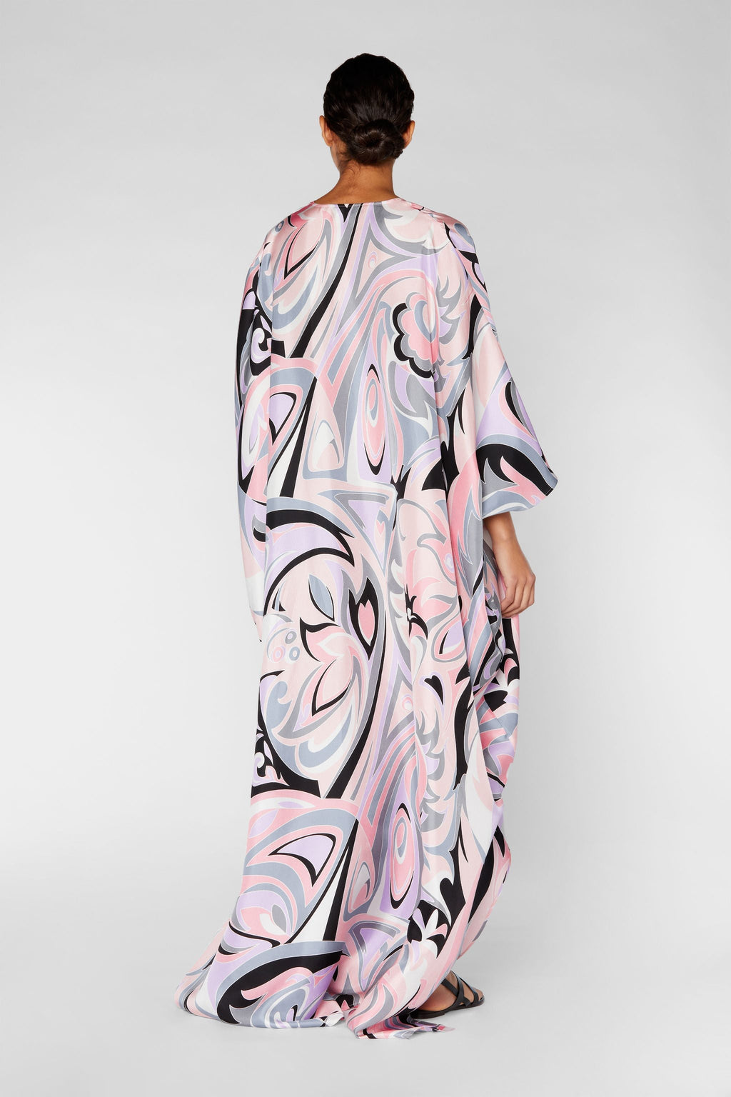 Silk Satin Kaftan For Women's Boho Kaftan Maxi Dress