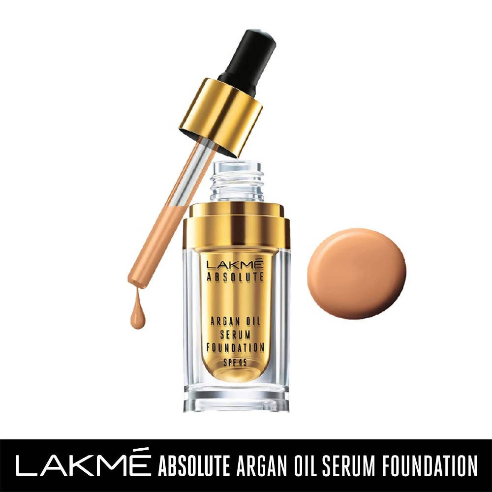 Lakme Absolute Argan Oil Serum Foundation with SPF 45 Silk Golden - 15 ml