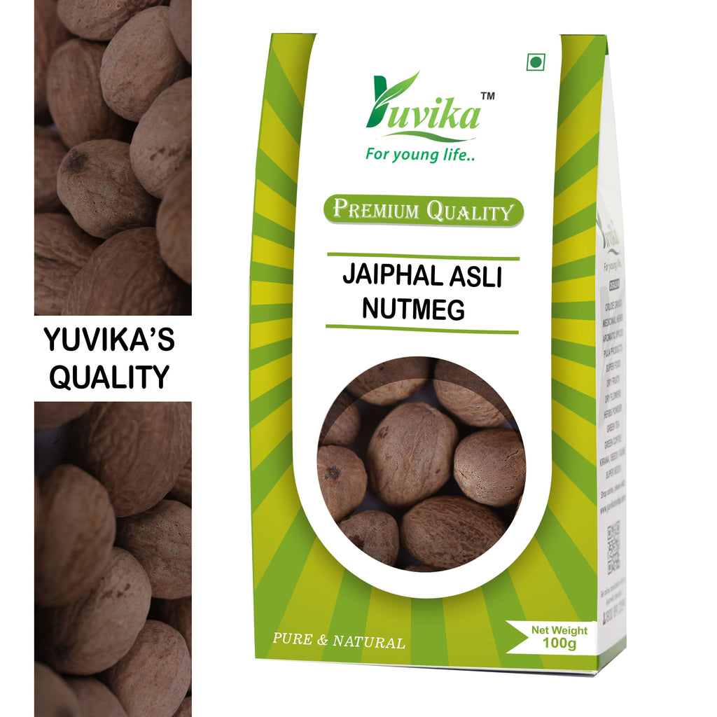Yuvika Jaiphal Asli - Jathikai - Myristica fragrans - Nutmeg - 100gms