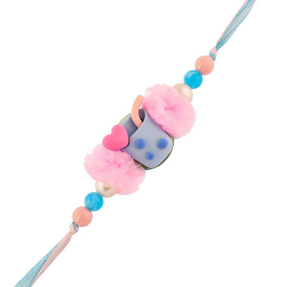 trueBrowns X Voylla Colourful Monkey Face Beaded Kids Rakhi For Kids
