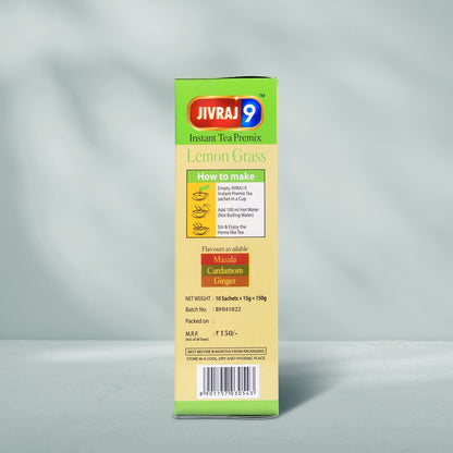 jivraj9 Tea Lemon Grass Premix Tea Box