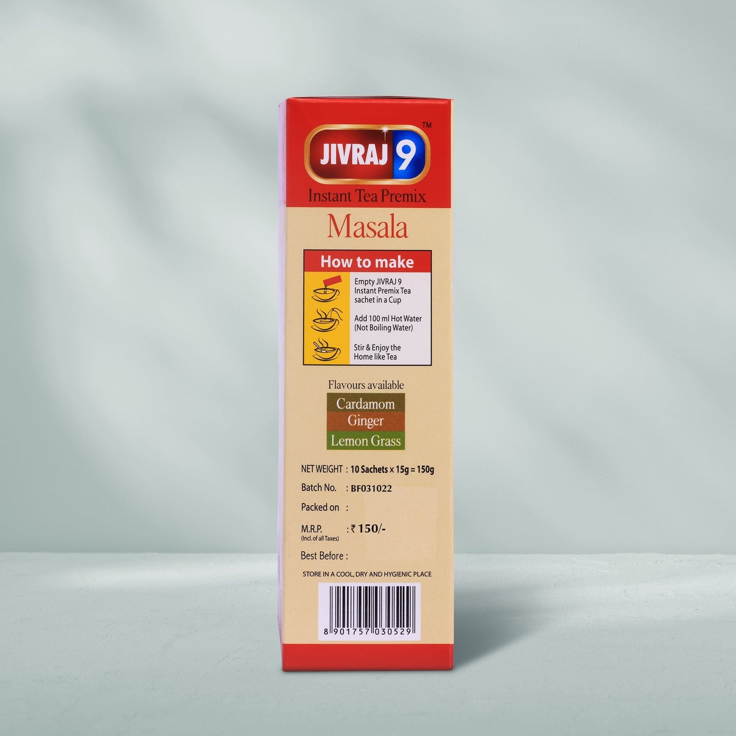 jivraj9 Tea Masala Premix Tea Box