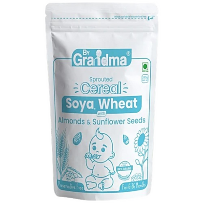 By Grandma Sprouted Cereal Mix - Soya and Wheat with Almonds & Sunflower Seeds