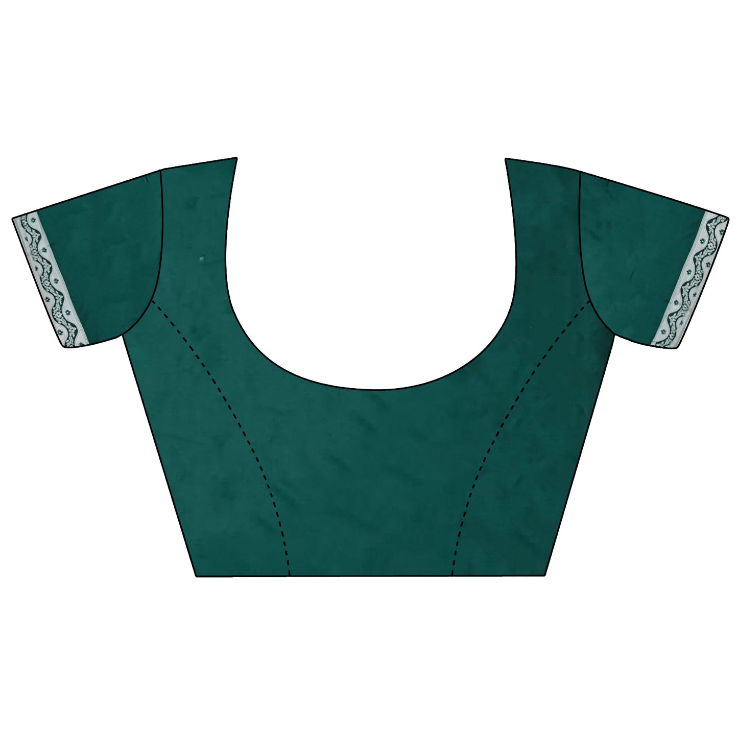 Elora Dark Green Lichi Soft Silk Jacquard Silver Gold Zari Weaving Banarasi Saree