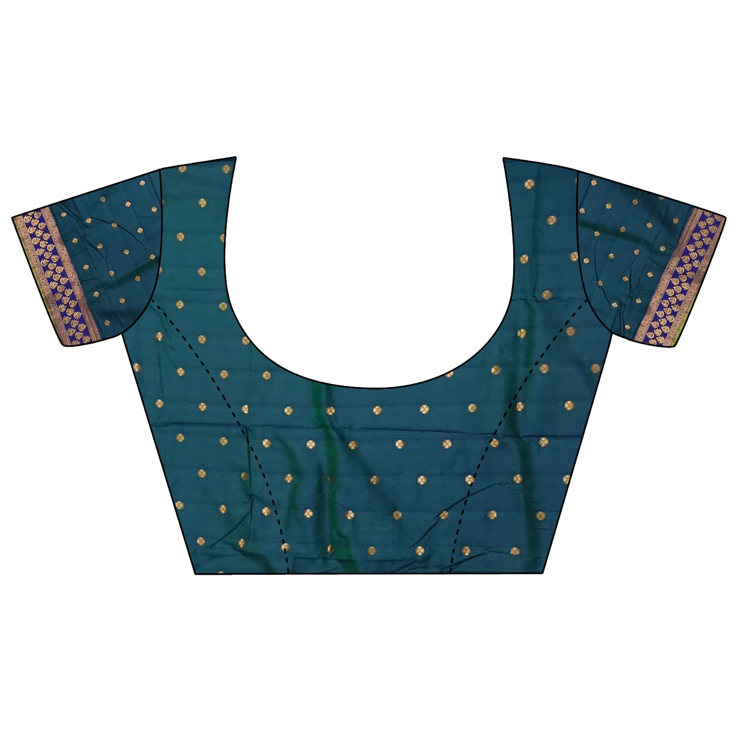 Elora Parrot Green Soft Silk Gold Zari Woven Butta Banarasi Saree