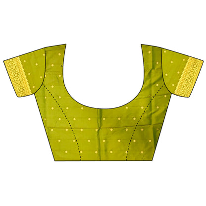 Elora Light Green Soft Banarasi Silk Woven Designer Saree