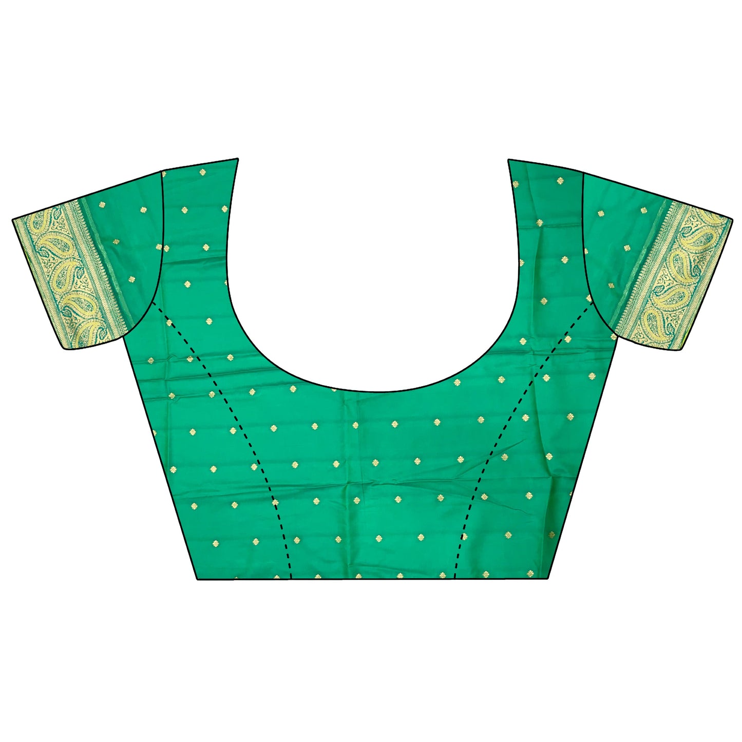 Elora Lime Green Soft Silk Peacock Pattern Zari Weaving Contrast Border Banarasi Saree