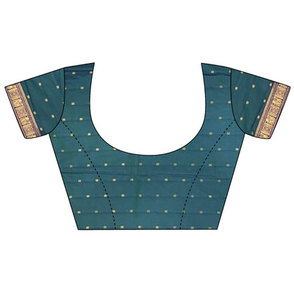 Elora Green Soft Silk Banarasi Zari Woven Butti Weaving Saree
