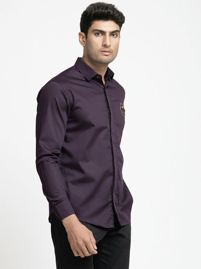 Puzzle Chip Embroidered Shirt by Hilo Design