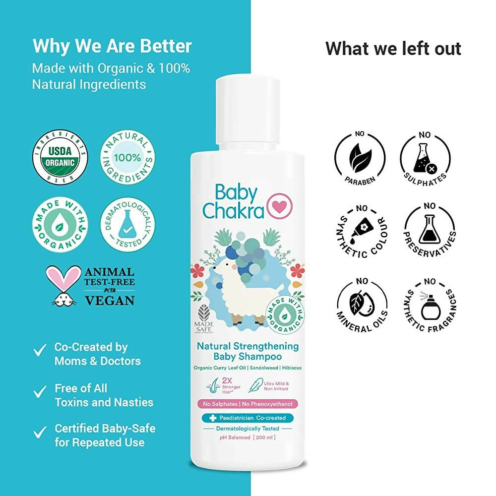 BabyChakra Natural Strengthening Baby Shampoo