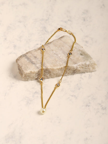 Women's Gold-Polished Chain - Ruby Raang