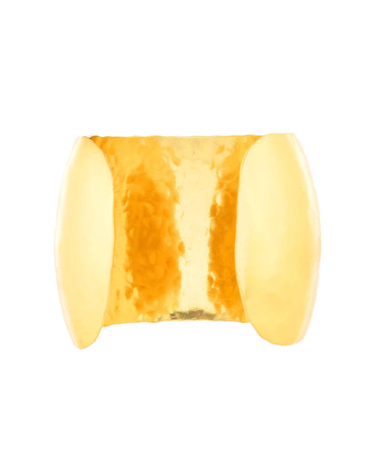 Jewels Nest Statement Golden Cuff Bracelet – Bold Golden Statement Cuff Bracelet
