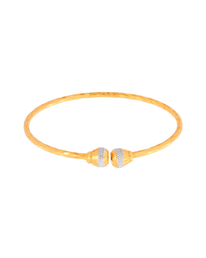 Jewels Nest Gold Plated Textured Finish Bangles Set For Women – Daily Wear