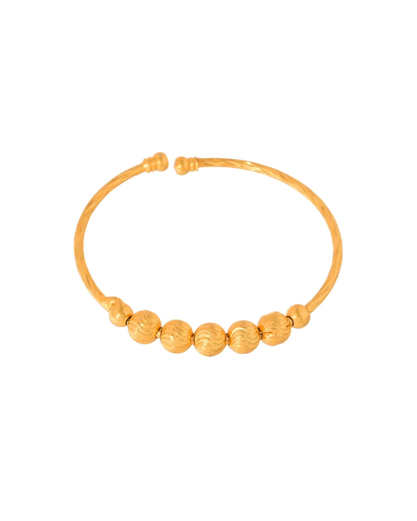 Jewels Nest Gold Plated Beaded Design Bangles Set For Women – Daily Wear