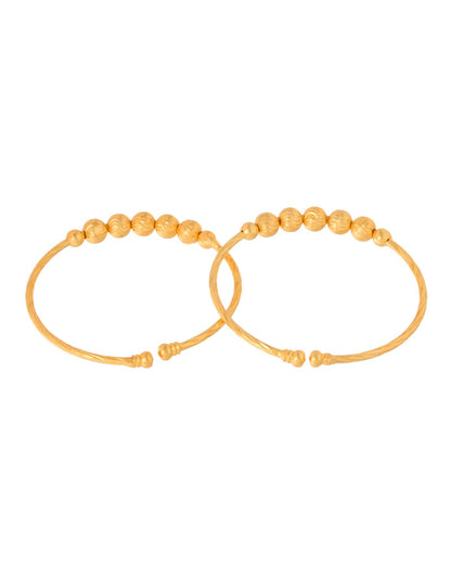 Jewels Nest Gold Plated Beaded Design Bangles Set For Women – Daily Wear