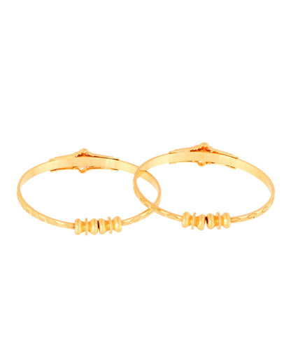 Jewels Nest Gold Plated Floral Design Bangles Set For Women – Festive & Traditional Wear