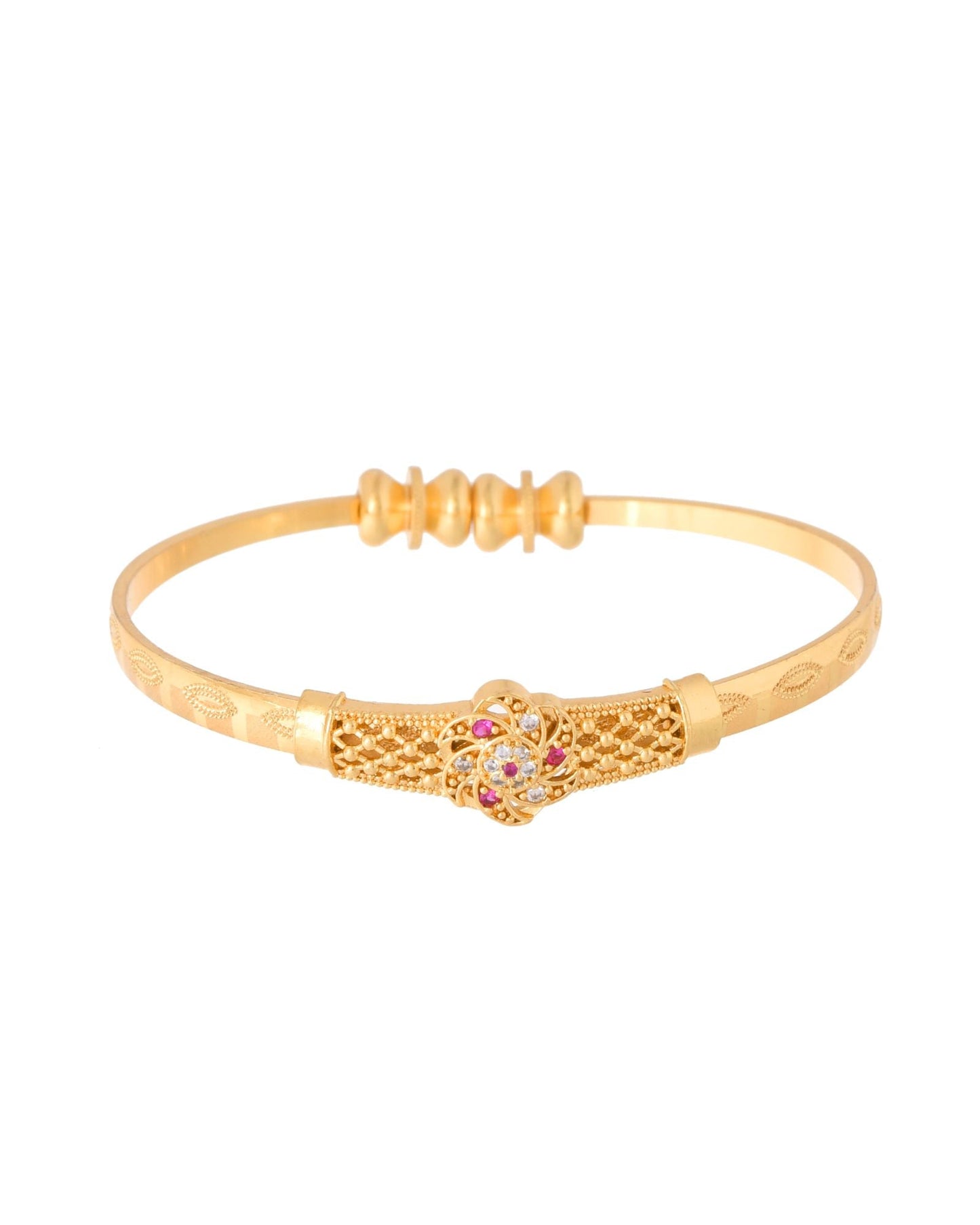 Jewels Nest Gold Plated Floral Design Bangles Set For Women – Festive & Traditional Wear