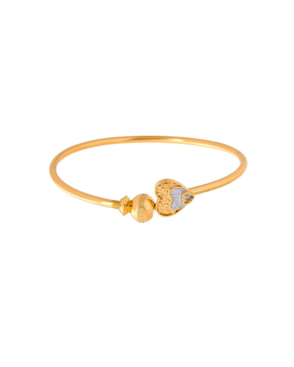 Jewels Nest Gold Plated Heart Design Bangles Set For Women – Elegant Festive Wear