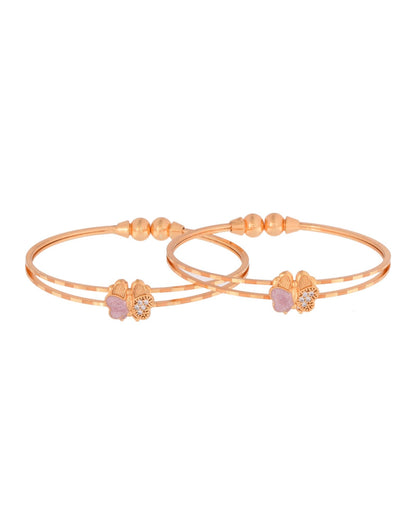 Jewels Nest Gold Plated Butterfly Design Bangles Set For Women – Elegant Festive Jewellery