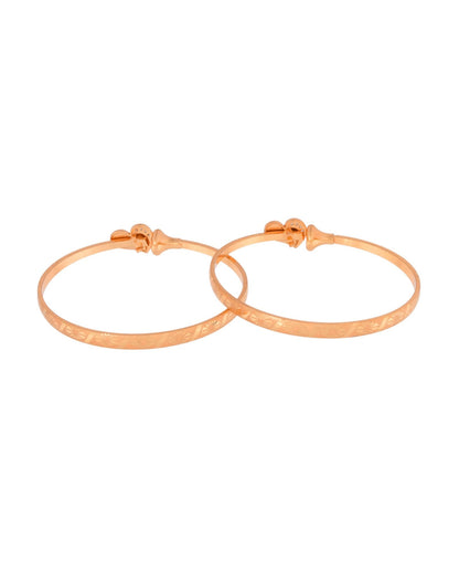 Jewels Nest Gold Plated Heart Design Bangles Set For Women – Elegant Party & Festive Wear