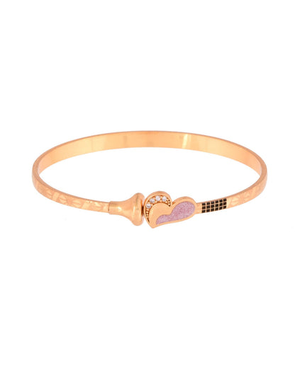 Jewels Nest Gold Plated Heart Design Bangles Set For Women – Elegant Party & Festive Wear