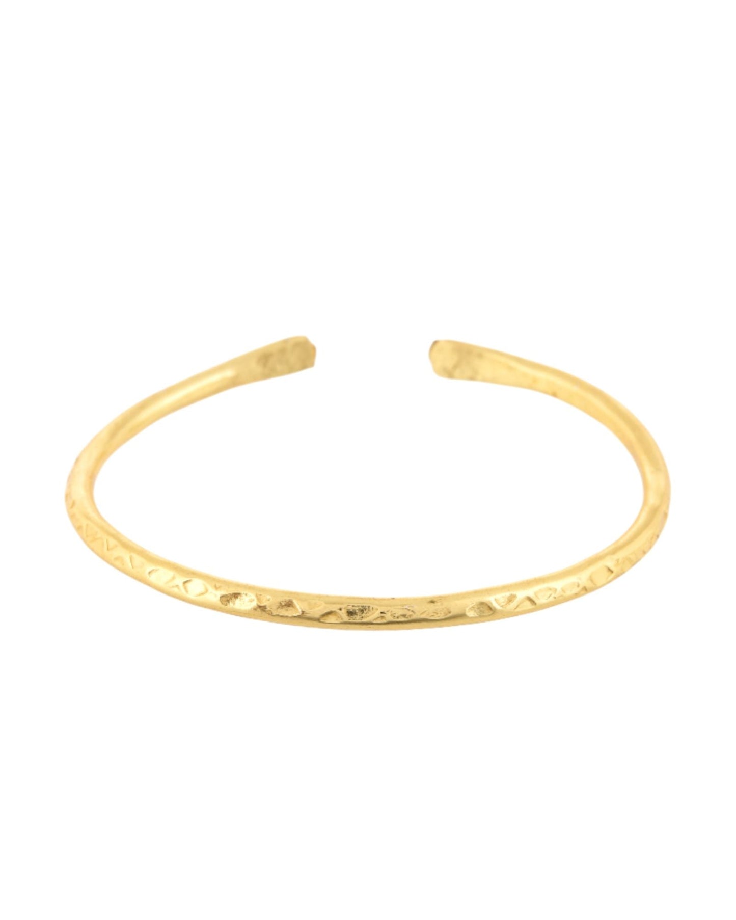Jewels Nest Gold-Tone Textured Open Cuff Bangles Set For Women (Set Of 6)