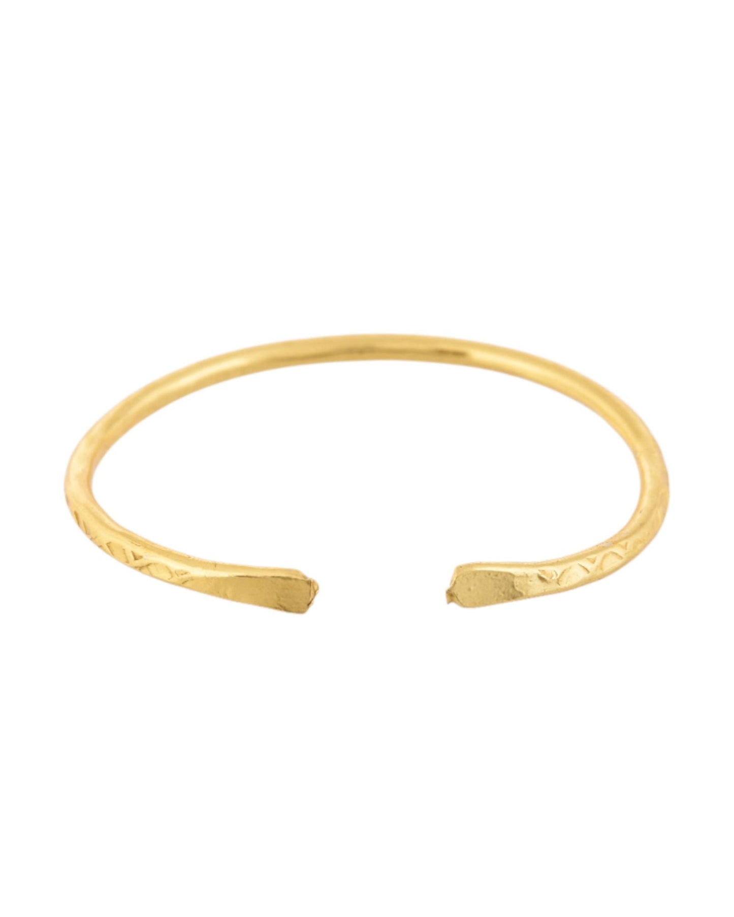 Jewels Nest Gold-Tone Textured Open Cuff Bangles Set For Women (Set Of 6)