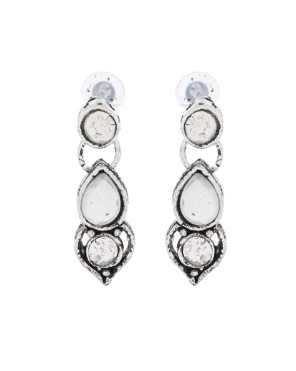 Jewels Nest Oxidised Silver-Plated Bridal Choker Jewellery Set
