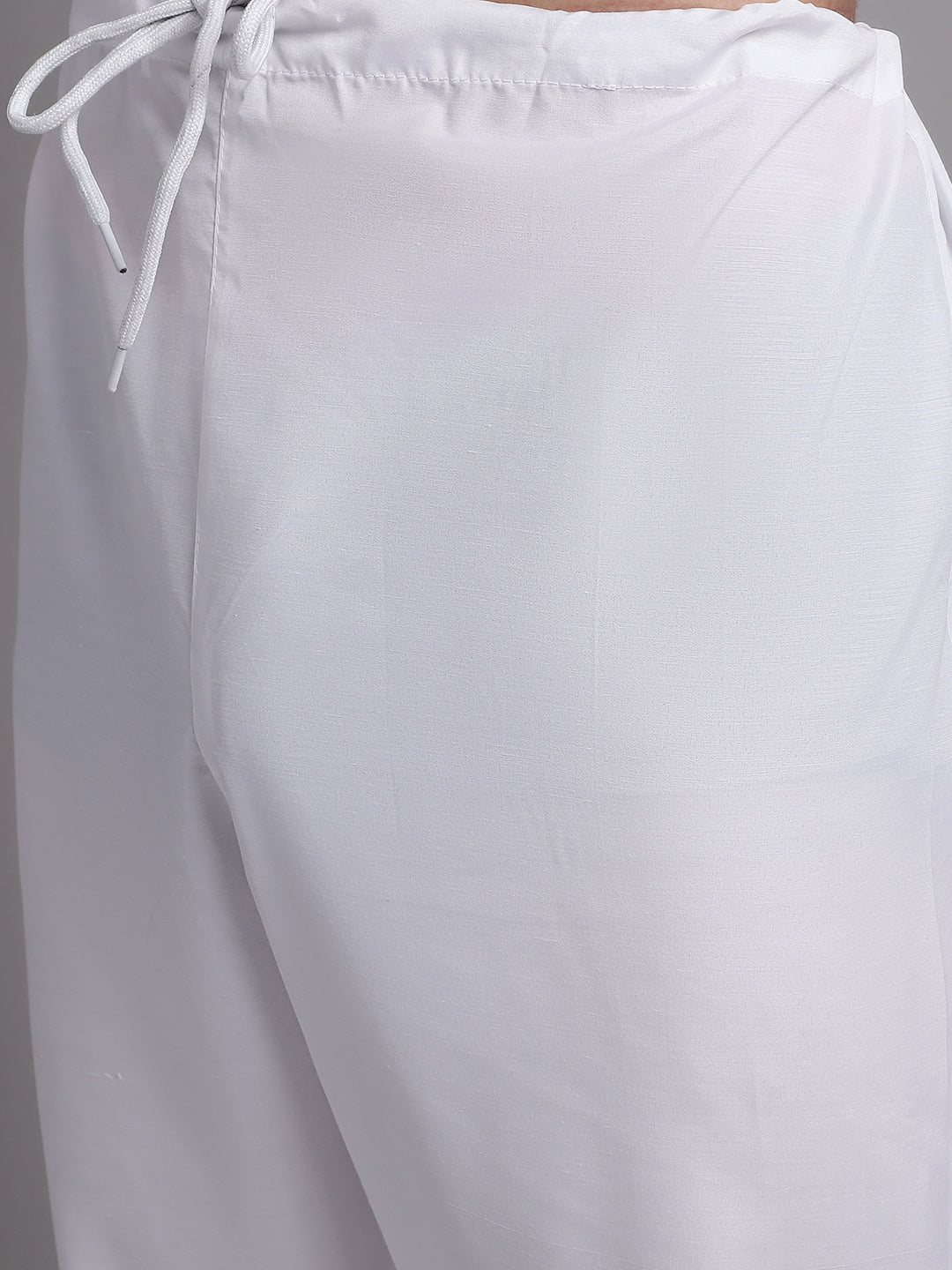 Jompers Men's Blue Chikankari Embroidered and Sequence Kurta with Pyjama