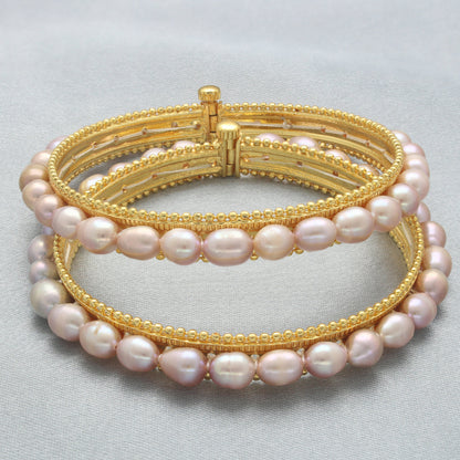 J Pearls Unique Pearl Bangles