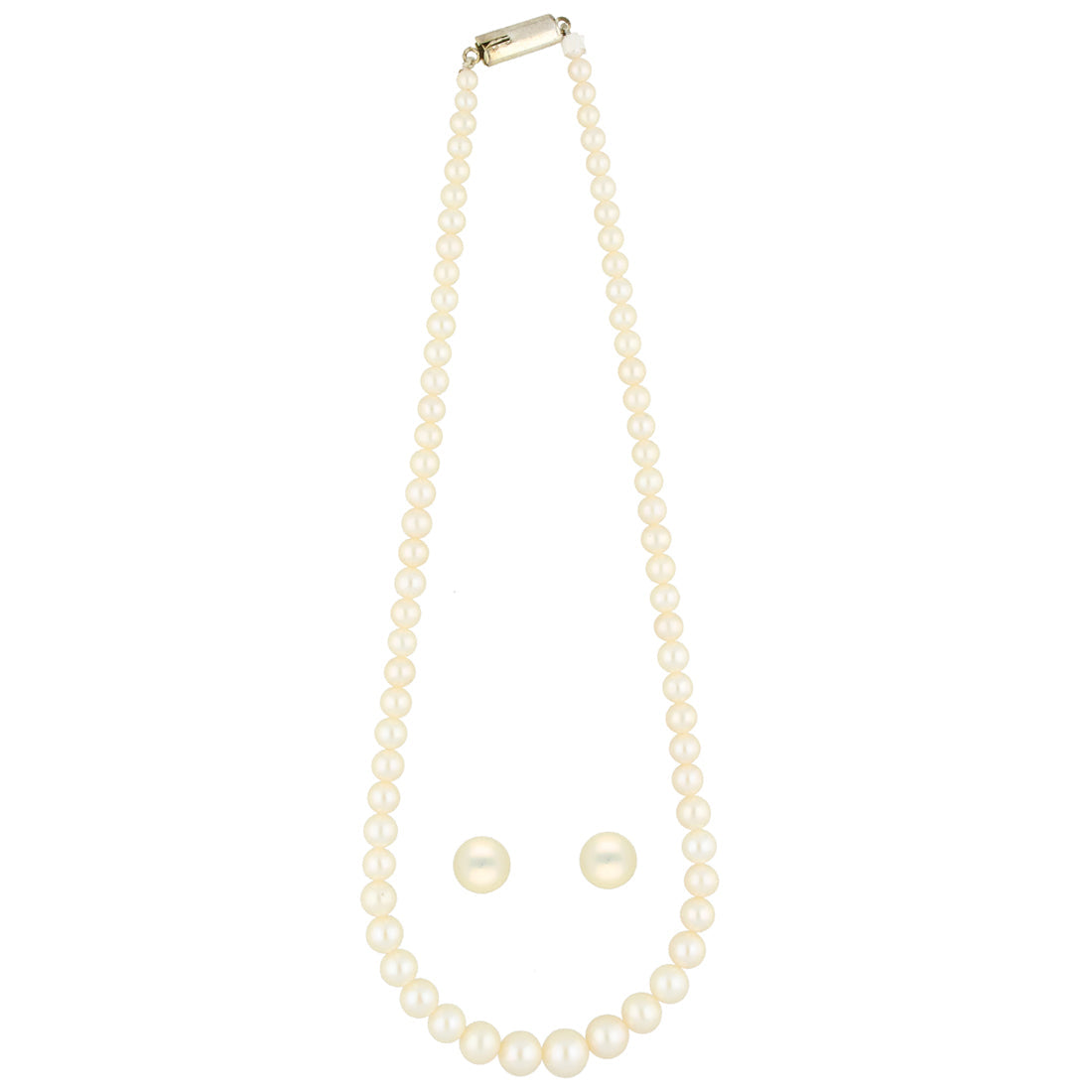 J Pearls Single Line Round Pearl Necklace - Real Pearl Jewelry