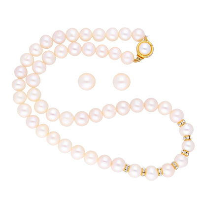J Pearls Simple Pearl Set - Real Pearl Jewelry