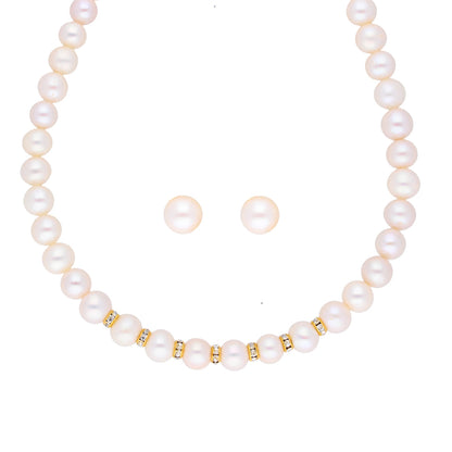 J Pearls Simple Pearl Set - Real Pearl Jewelry
