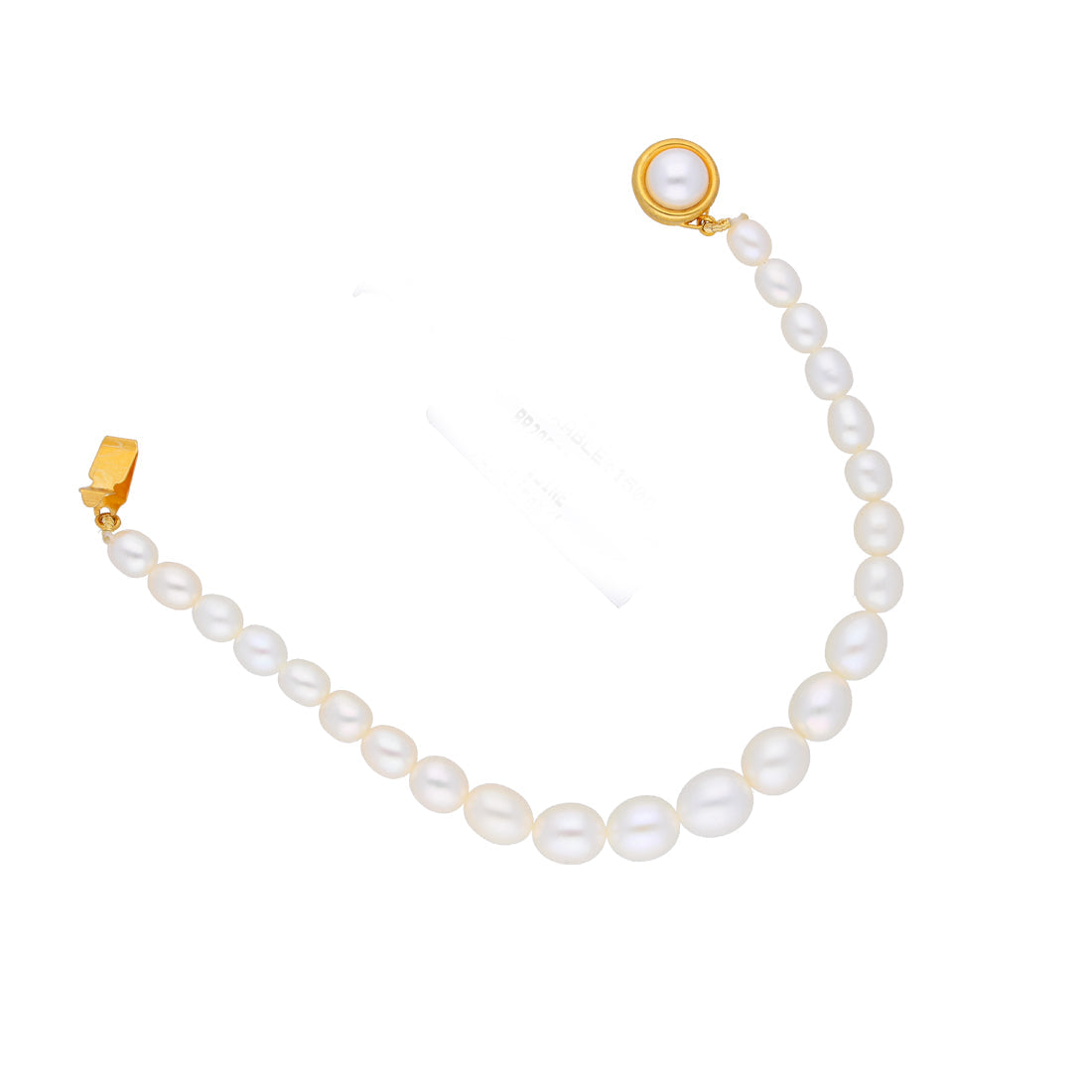 J Pearls White Charm Pearl Bracelet - Real Pearl Jewelry