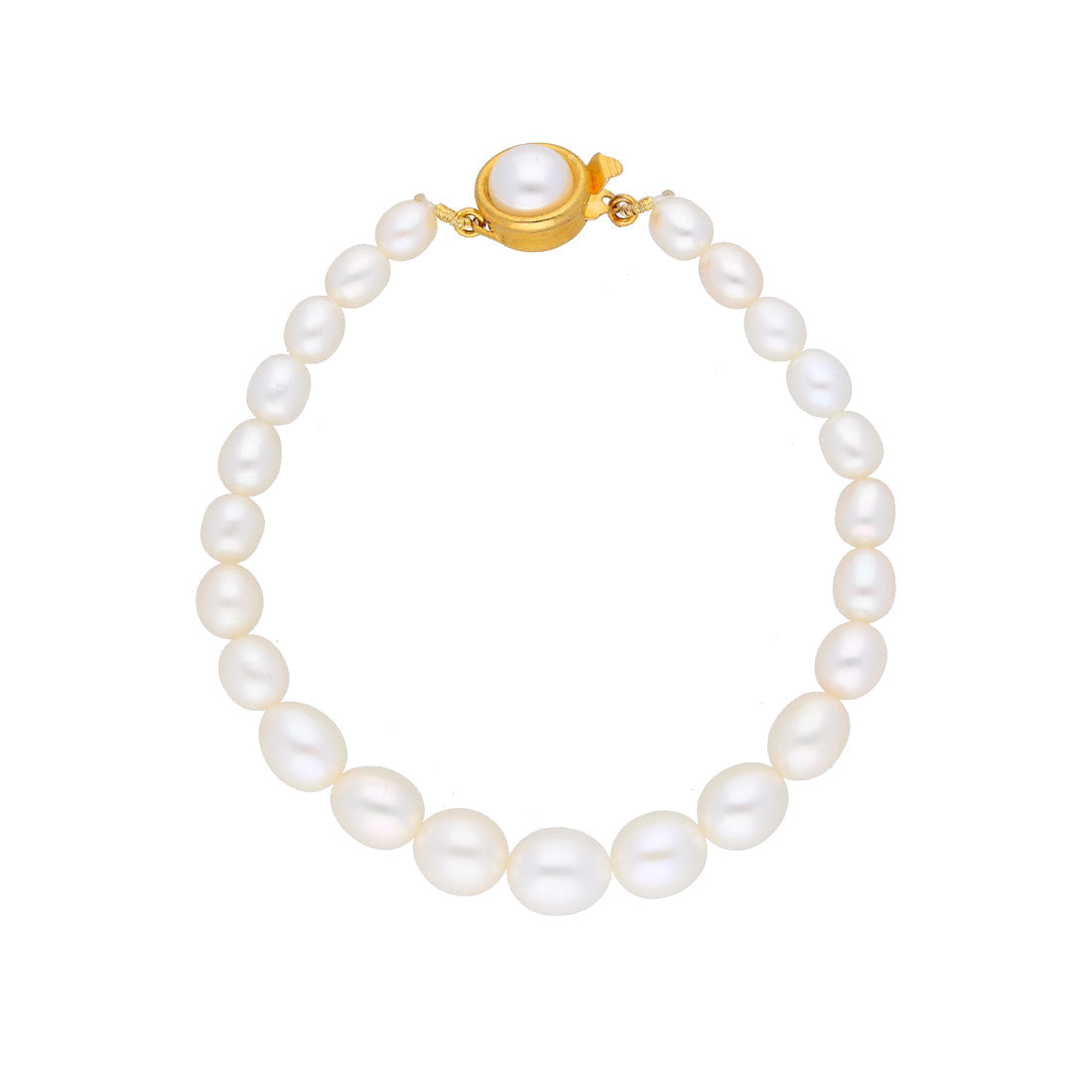 J Pearls White Charm Pearl Bracelet - Real Pearl Jewelry