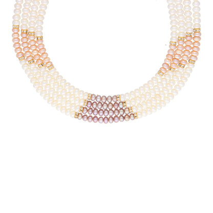 J Pearls 4 Line Pearl Set - Real Pearl Jewelry