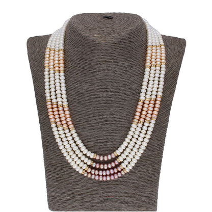 J Pearls 4 Line Pearl Set - Real Pearl Jewelry