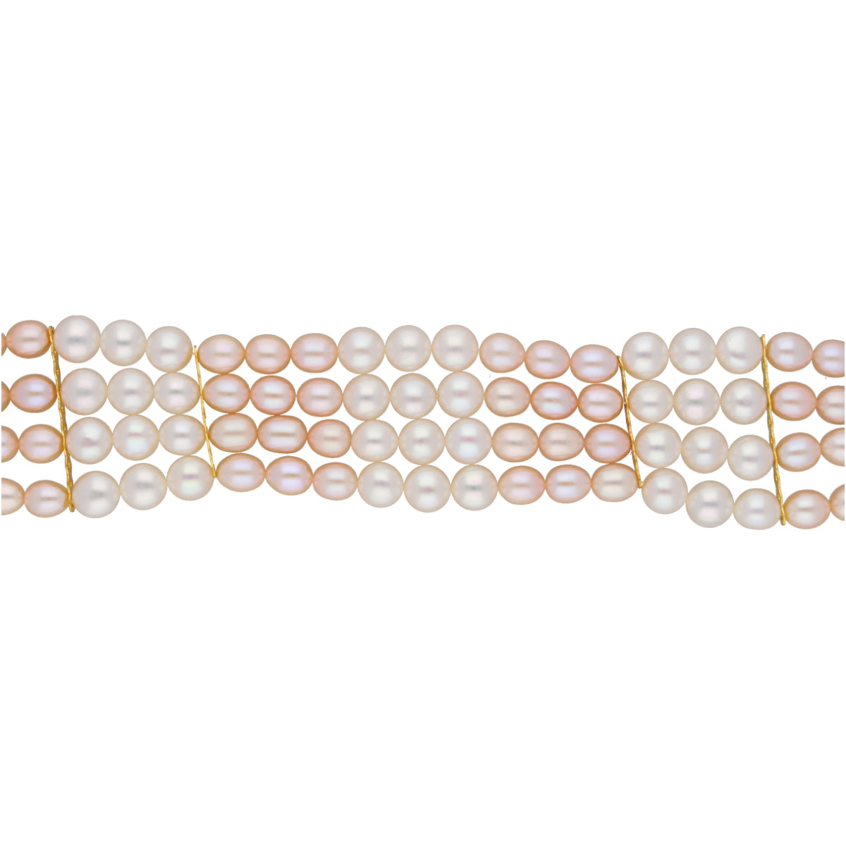 J Pearls Jabala 4 Lines Pearl Choker - Real Pearl Jewelry