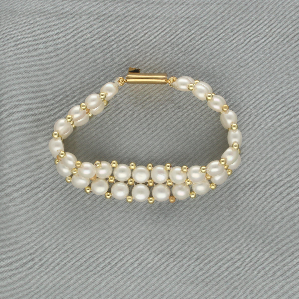 J Pearls Zaida 2 Lines Pearl Bracelet