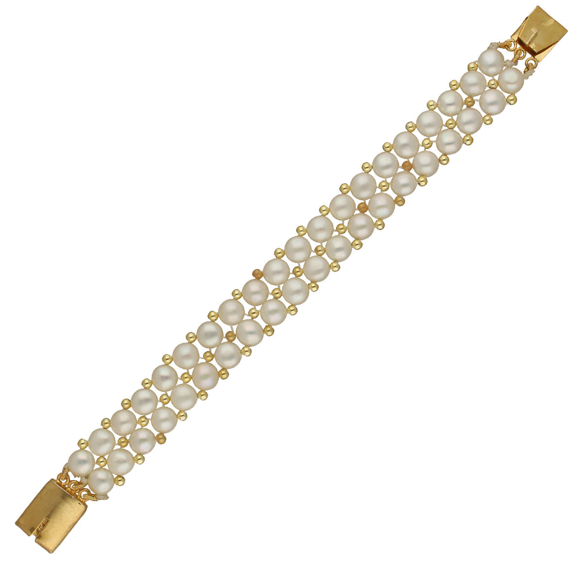 J Pearls Zaida 2 Lines Pearl Bracelet