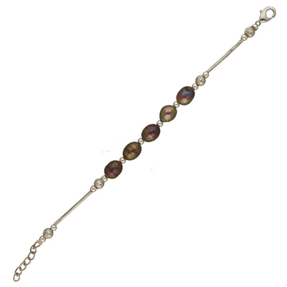 J Pearls Zara 1 Line Pearl Bracelet