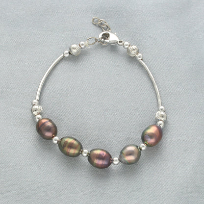 J Pearls Zara 1 Line Pearl Bracelet