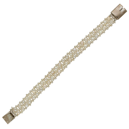 J Pearls Marvelous 2 Lines Pearl Bracelet