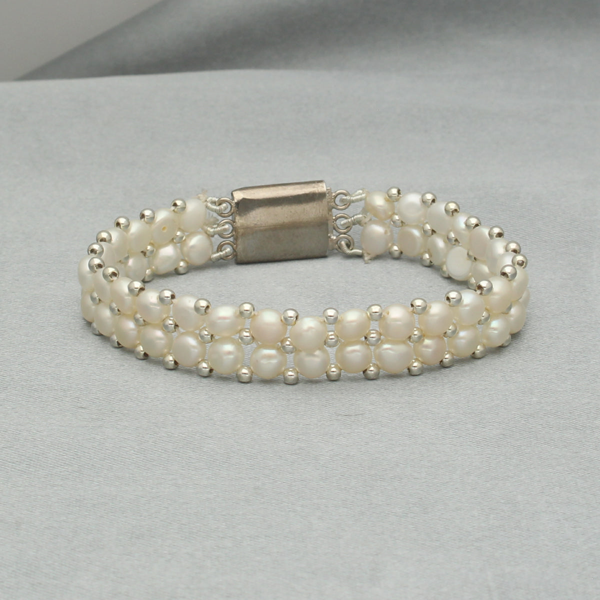 J Pearls Marvelous 2 Lines Pearl Bracelet