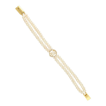 J Pearls Ovia Dual Line Pearl Bracelet