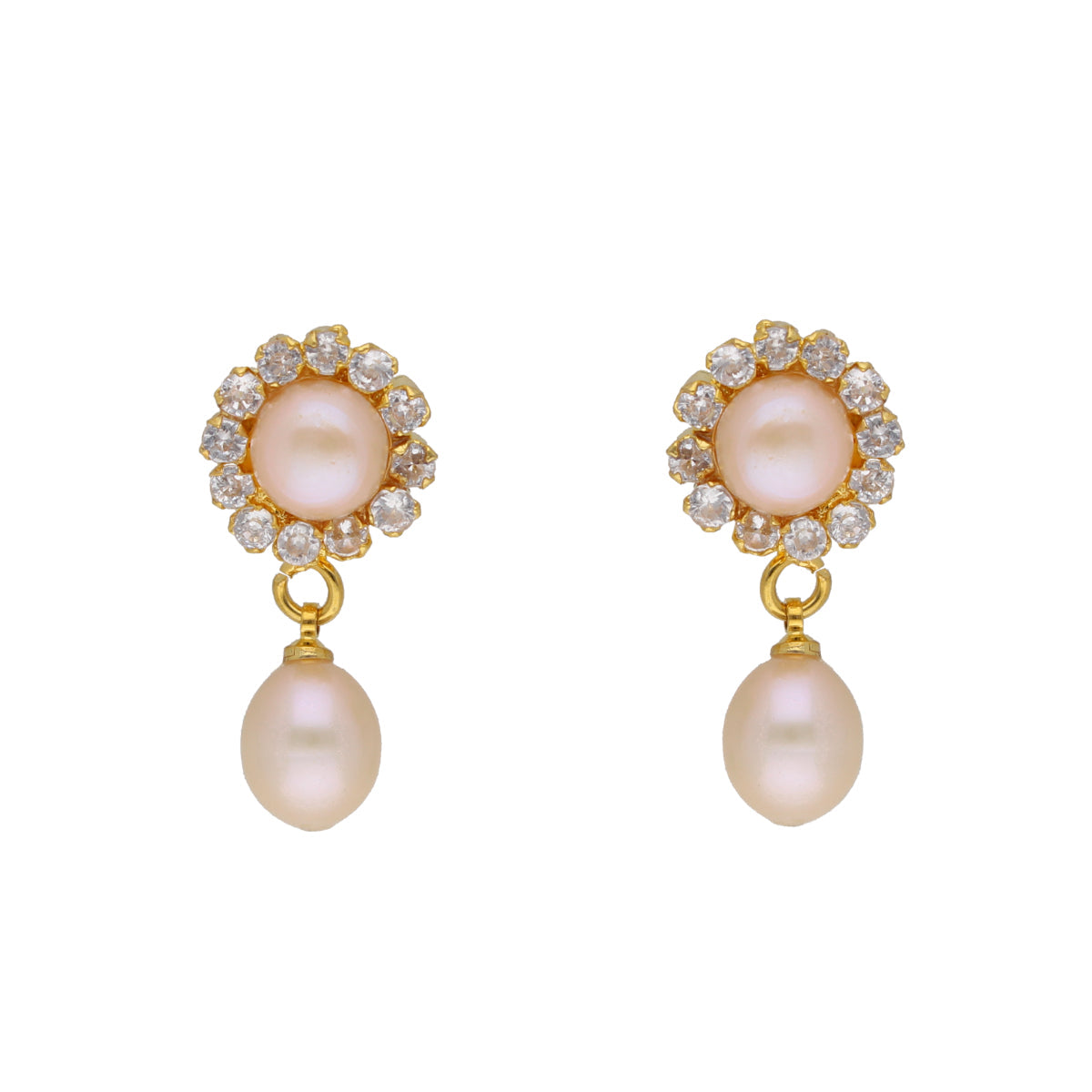 J Pearls Qushi 1 Line Button Pearl Set - Real Pearl Jewelry