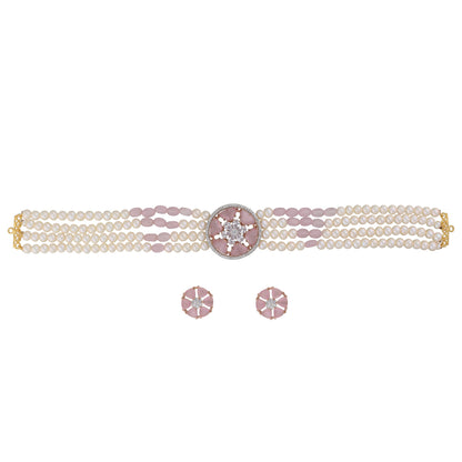 J Pearls Gajara Pearl Choker - Real Pearl Jewelry